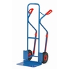 Tubular steel truck B1331L - 300 kg, height 1300 mm, large blade, with plastic skids